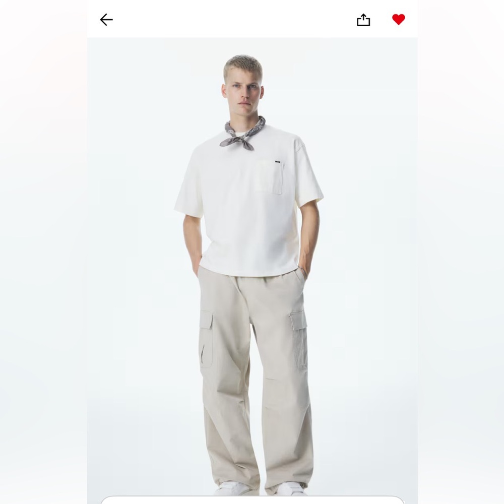 H&M Cargo Pants Tan
